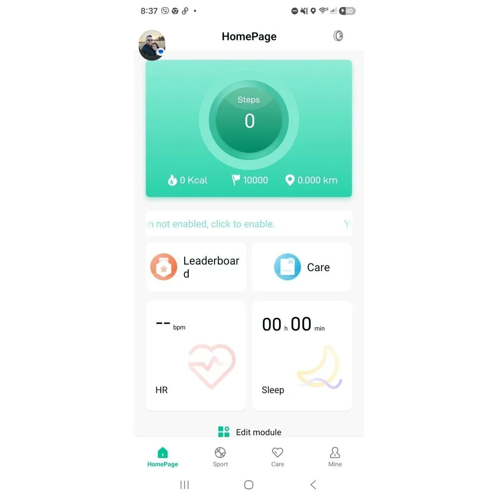 Smart Health Ring Fitness Tracker Heart Rate Sleep Monitor New Tested Size 13